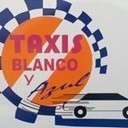 Taxi Blanco Y Azul